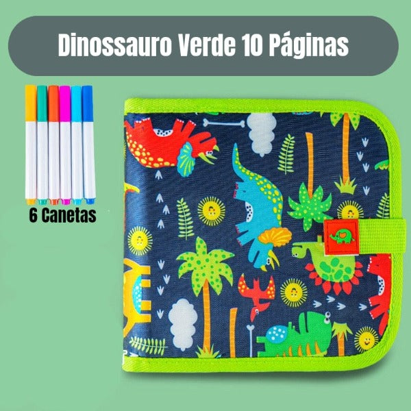 Livro de Desenho Mágico Reutilizável Infantil