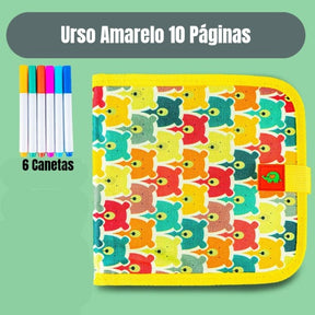 Livro de Desenho Mágico Reutilizável Infantil